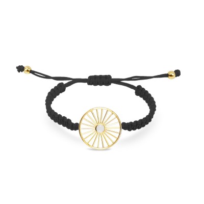 Wheel of Fortune Woven Bracelet, 18K Yellow Gold 