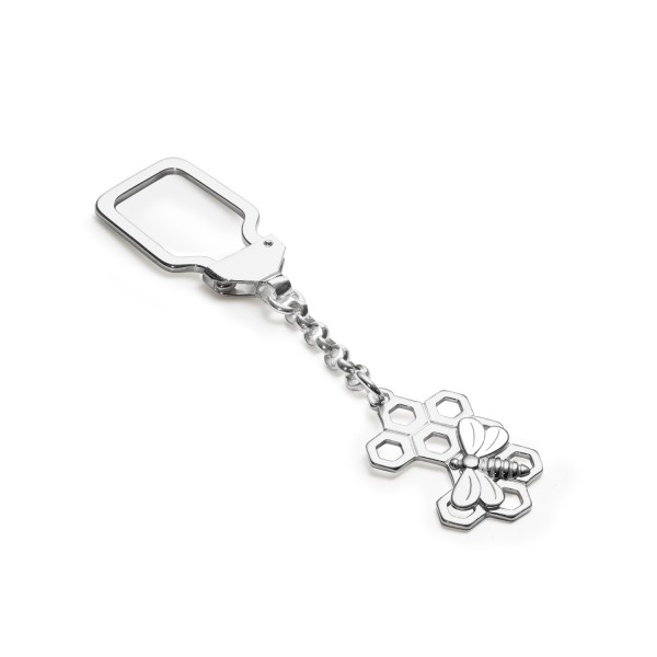 Honey Bee Key Chain, 925° Sterling Silver