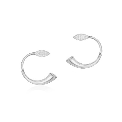 Horn of Plenty J Earrings, 925° Sterling Silver 