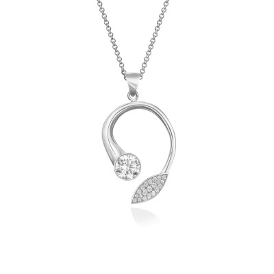 Horn of Plenty Pendant, 925° Sterling Silver