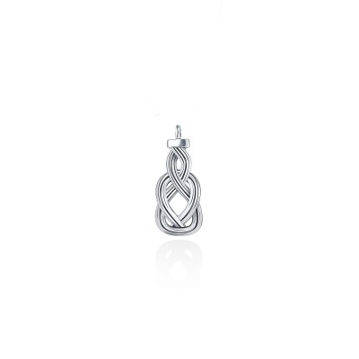 Knot of Hercules Pendant, Oxidized 925° Sterling Silver