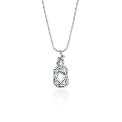 Knot of Hercules Pendant, Oxidized 925° Sterling Silver