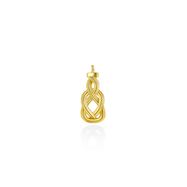 Knot of Hercules Pendant, 14K Yellow Gold