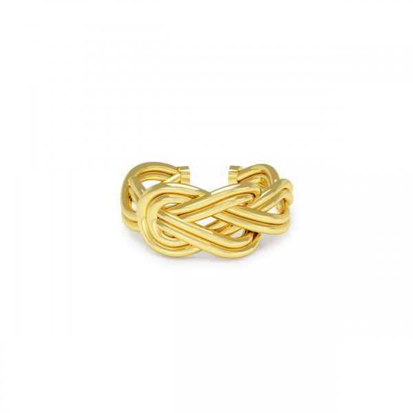 Knot of Hercules Ring, Yellow Gold Plated 925° Sterling Silver