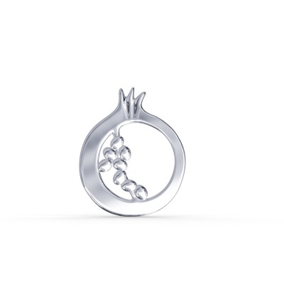 Pomegranate Pendant, 925° Sterling Silver, Large