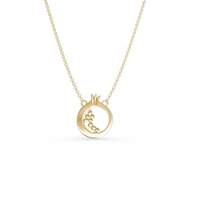 Pomegranate Necklace, 18K Yellow Gold, Small