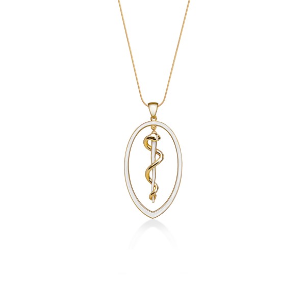 Fidi Chain in Yellow Gold Plated 925° Sterling Silver, 70 - 75 cm | 27.5 - 29.5 in, adjustable length   