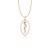 "Spiga":  Yellow Gold Plated 925° Sterling Silver | Length: 70 cm | 29.5"  