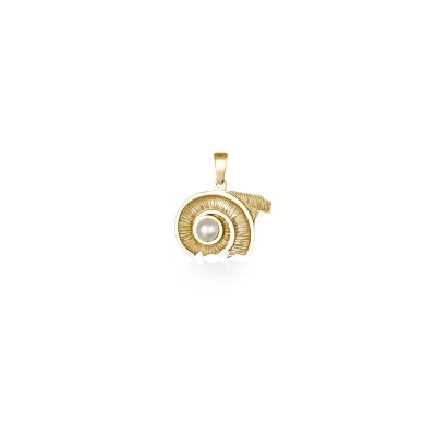 Spiral of Life Pendant, Yellow Gold Plated 925° Sterling Silver, Small