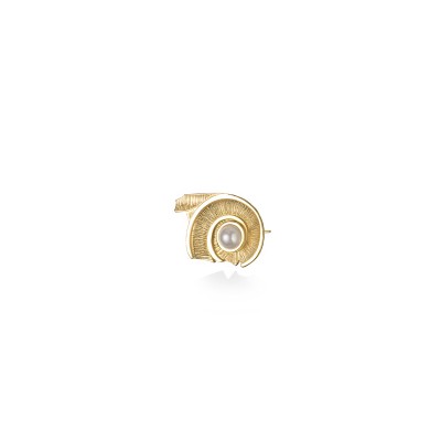 Spiral of Life Stud Earrings, Yellow Gold Plated 925° Sterling Silver, Small